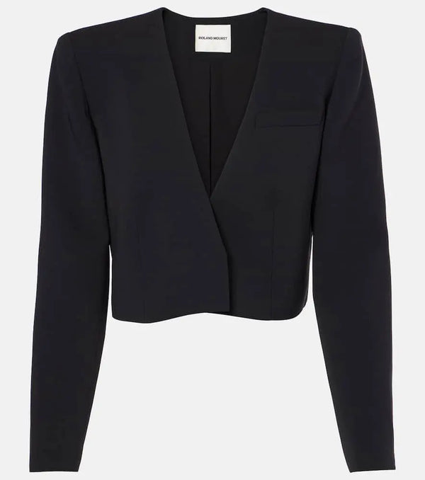 Roland Mouret Cropped silk and wool jacket