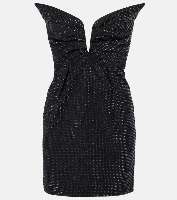 Roland Mouret Crystal-embellished minidress | LYBSTORE