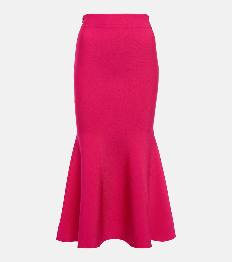 Roland Mouret Fluted midi skirt