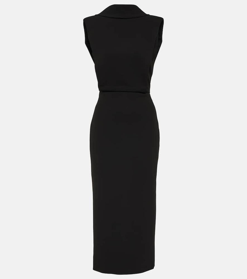 Roland Mouret High neck cady midi dress