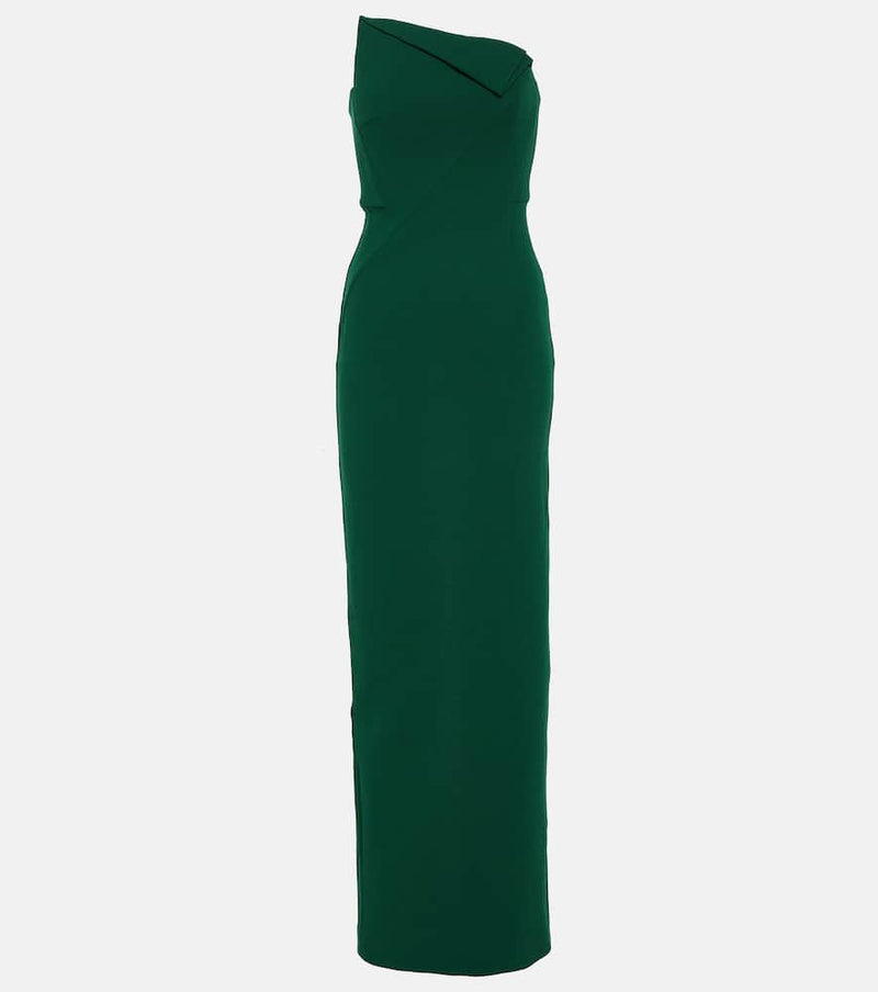 Roland Mouret Origami strapless bustier gown