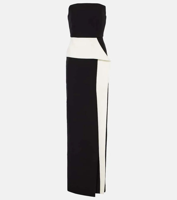 Roland Mouret Strapless crêpe gown