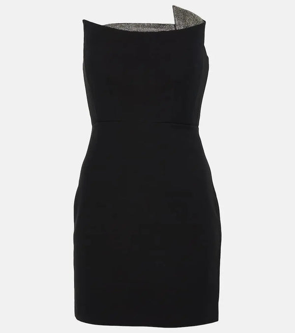 Roland Mouret Strapless wool and silk minidress