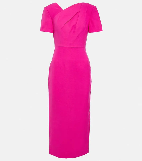 Roland Mouret Wool and silk midi dress | LYBSTORE