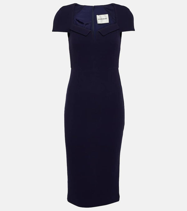 Roland Mouret Wool crêpe midi dress