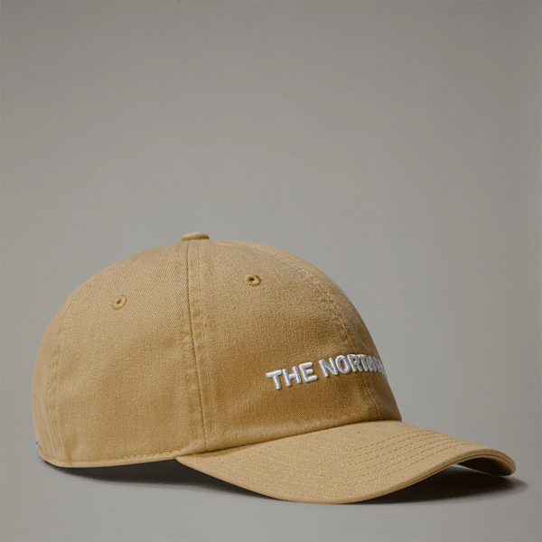 The North Face Roomy Norm Cap Washed Khaki Stone-horizontal Logo