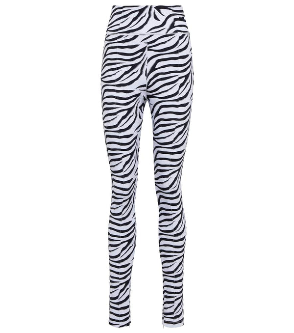 Rotate Elodie zebra print high-rise leggings