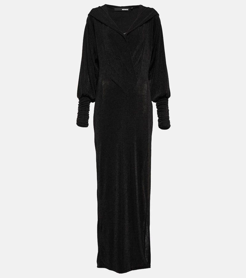 Rotate Hooded maxi dress