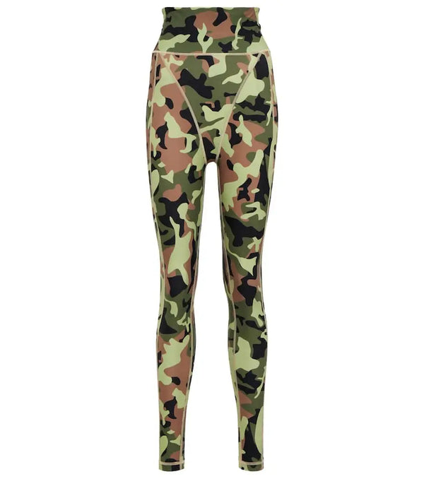 Rotate Ronda camouflage high-rise leggings | LYBSTORE