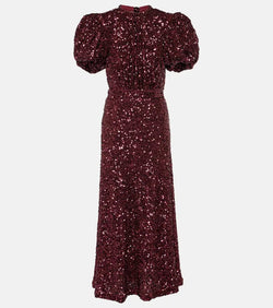 Rotate Sequined maxi dress