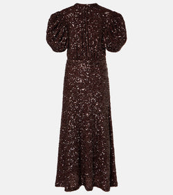 Rotate Sequined midi dress