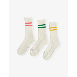 Mens Rototo Classic Athletic mid-calf pack of three cotton-blend socks