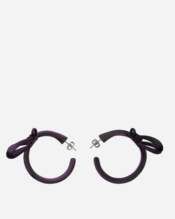 Roussey Wow Hoop Earrings Purple