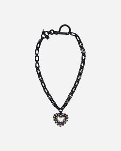 Roussey Crush Pendant Necklace Black