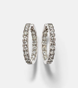 Roxanne First 14kt white gold earrings with diamonds