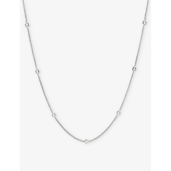 Roxanne First Diamond Dot 14ct yellow-gold and 0.19ct diamond necklace