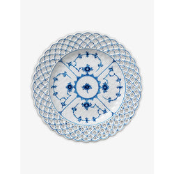 Royal Copenhagen Blue Fluted Full Lace porcelain plate 25cm | LYBSTORE