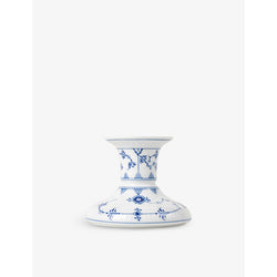 Royal Copenhagen Blue Fluted Plain porcelain candle holder 7.5cm | LYBSTORE