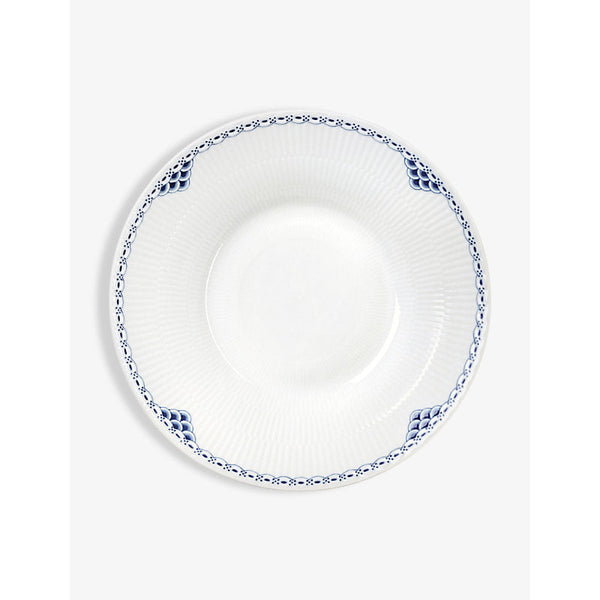 Royal Copenhagen Princess lace-border porcelain deep plate 24cm