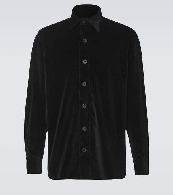 Rubinacci Cotton velvet overshirt