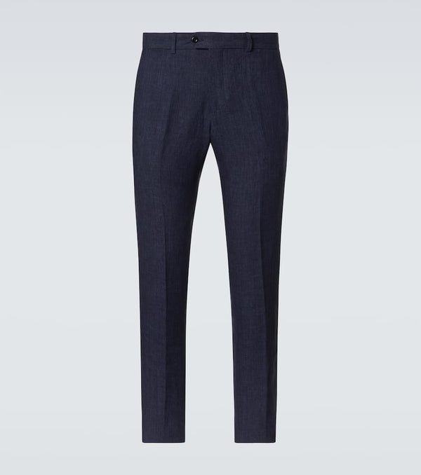 Rubinacci Modluca linen straight pants