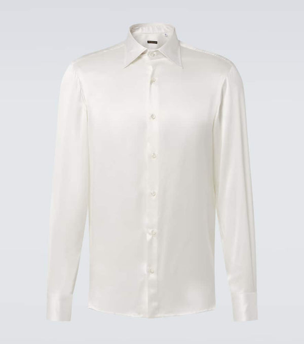 Rubinacci Silk tuxedo shirt