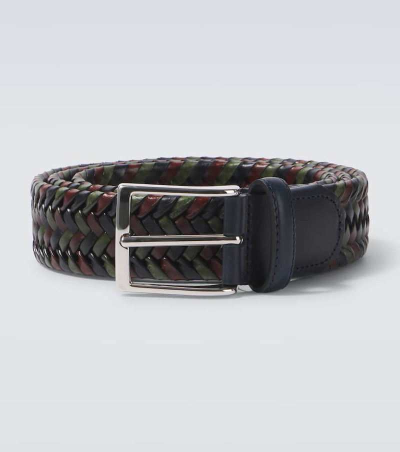 Rubinacci Woven leather belt