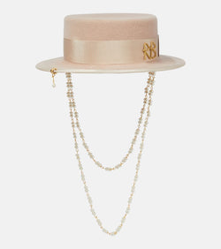 Ruslan Baginskiy Embellished felt hat