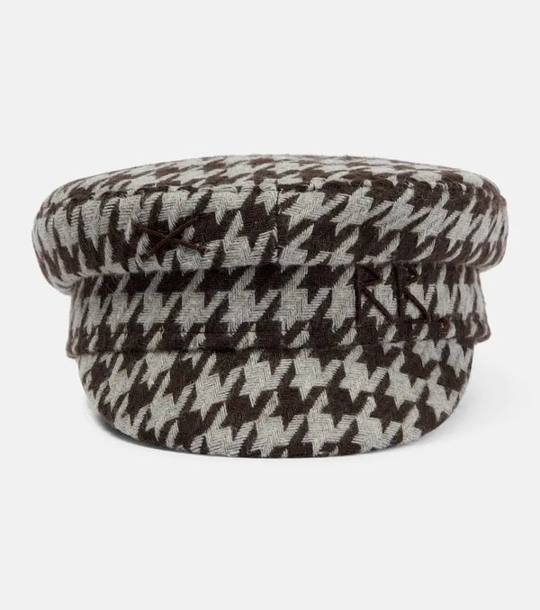 Ruslan Baginskiy Houndstooth baker boy cap | LYBSTORE