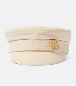 Ruslan Baginskiy Logo cotton canvas newsboy cap | LYBSTORE