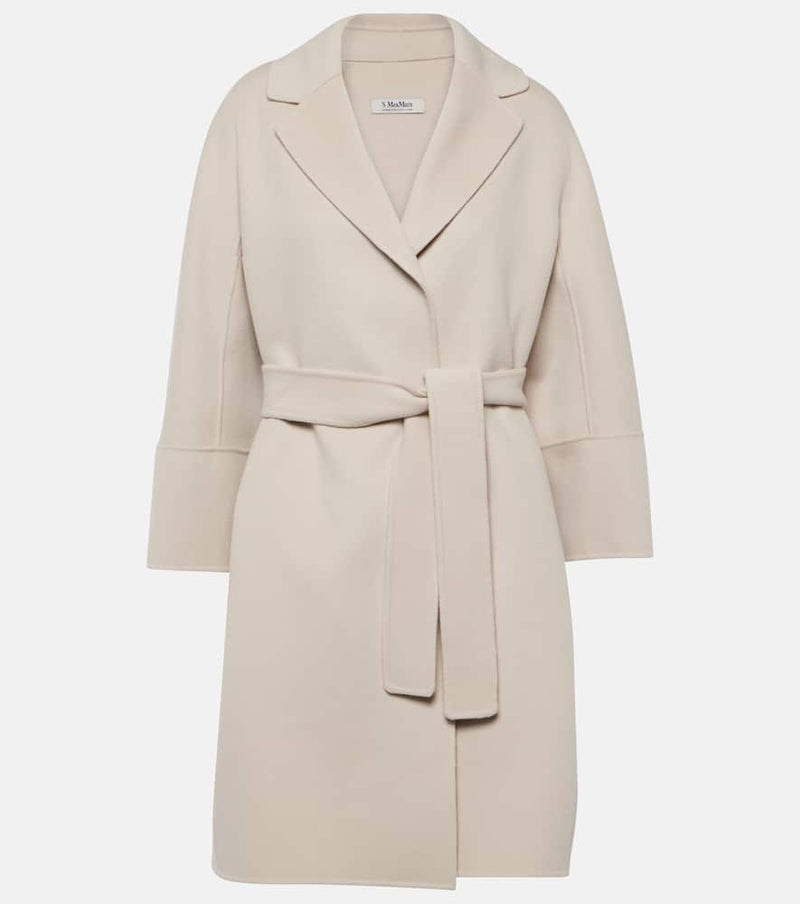 S Max Mara Arona virgin wool wrap coat