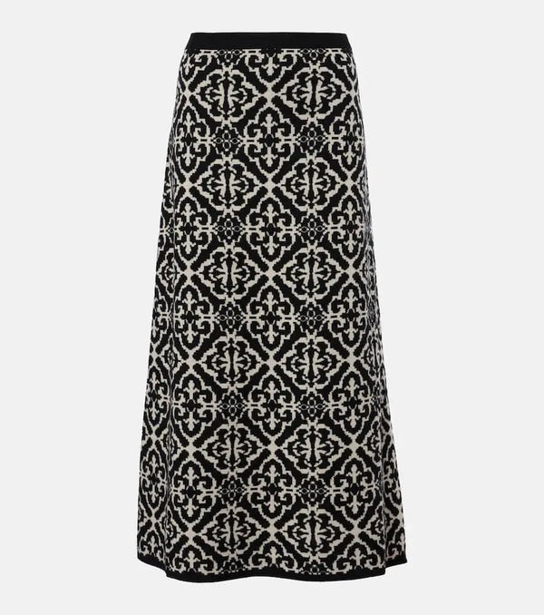 S Max Mara Babele wool and cashmere midi skirt | LYBSTORE