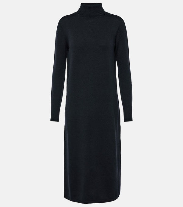 S Max Mara Brussel wool turtleneck midi dress