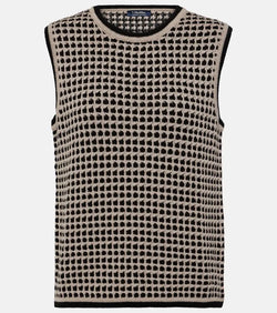 'S Max Mara Fleres patterned cotton sweater vest | LYBSTORE