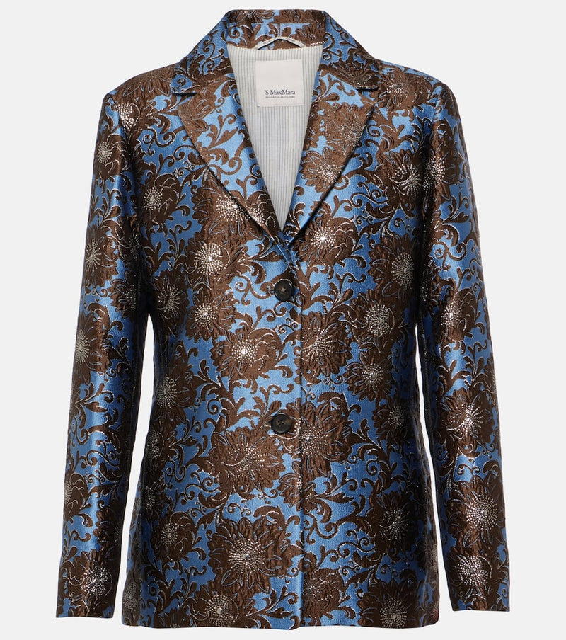 S Max Mara Kate floral jacquard blazer