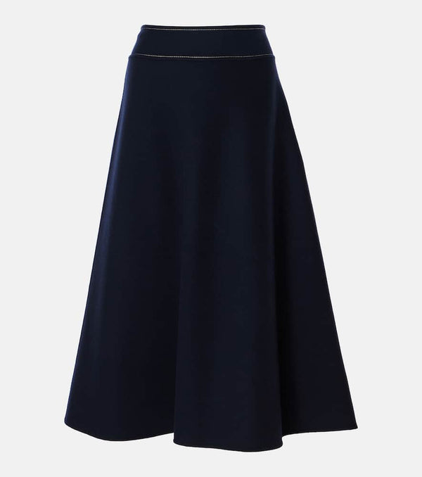 S Max Mara Nevada wool midi skirt