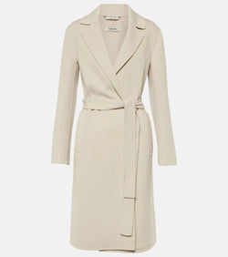 S Max Mara Pauline virgin wool wrap coat | LYBSTORE