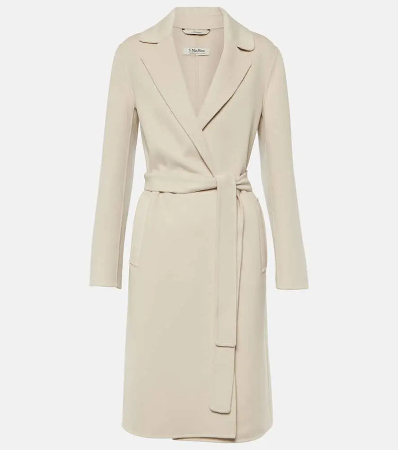 S Max Mara Pauline virgin wool wrap coat | LYBSTORE