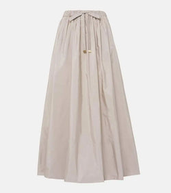 'S Max Mara Pleated taffeta maxi skirt | LYBSTORE