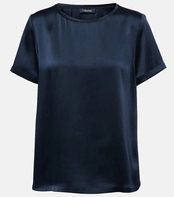 S Max Mara Rebecca satin T-shirt | LYBSTORE