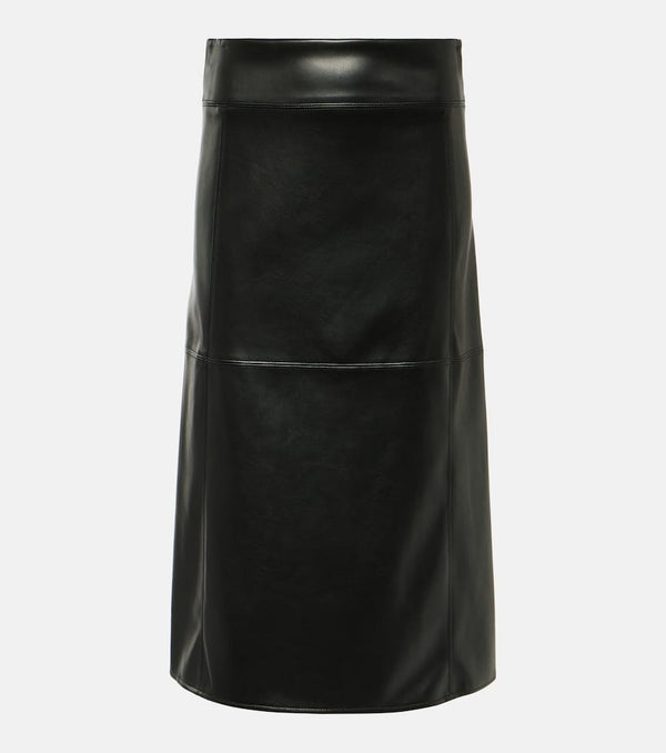 S Max Mara Rimini faux leather midi skirt | LYBSTORE