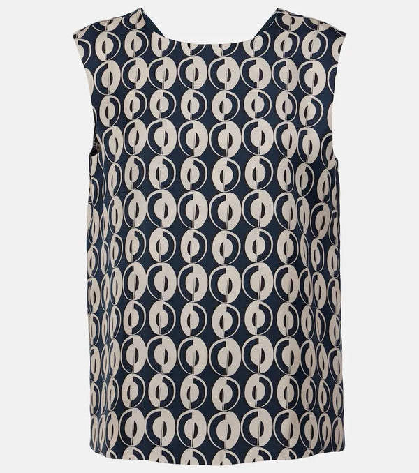 'S Max Mara Timetop printed silk top | LYBSTORE