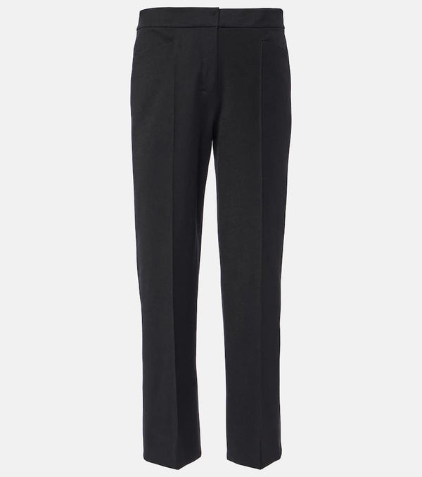 S Max Mara Zemira cotton-blend straight pants