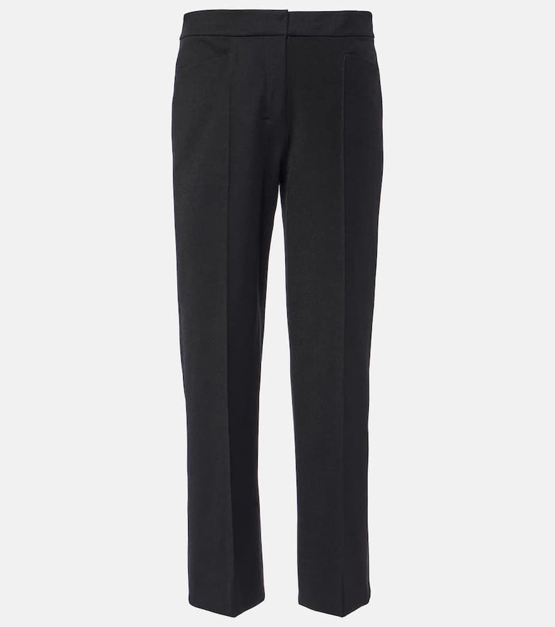 S Max Mara Zemira cotton-blend straight pants