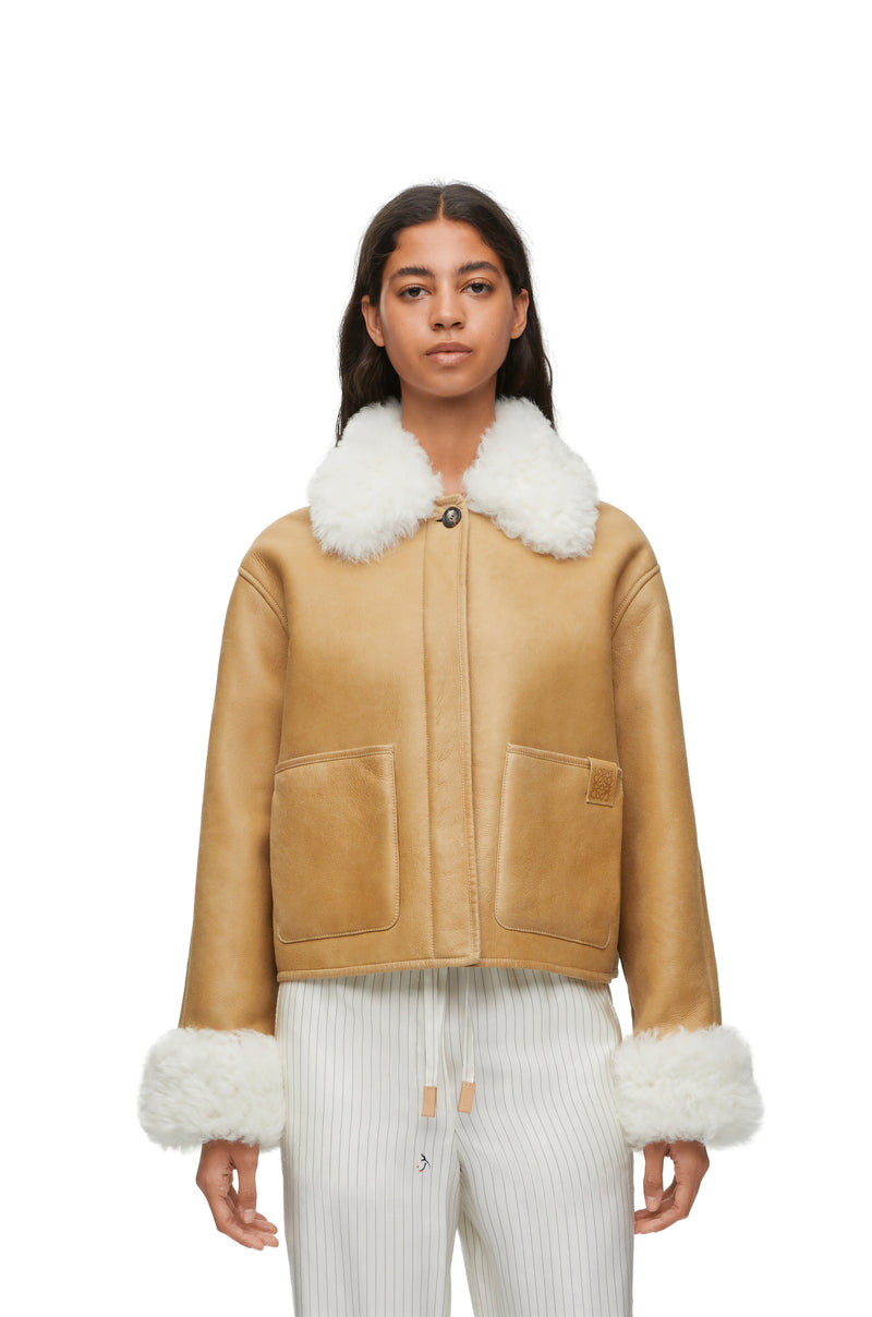 Jacket in shearling