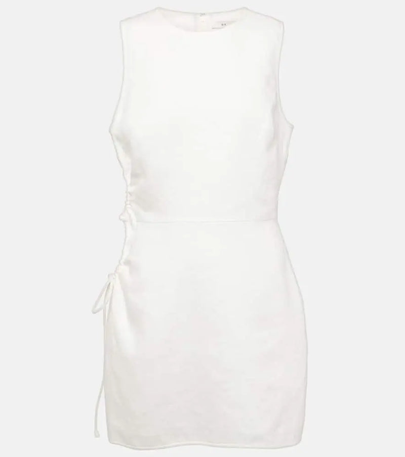 SIR D'Orsay cutout linen minidress | LYBSTORE