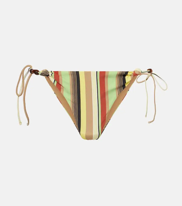 SIR Poolside striped bikini bottoms