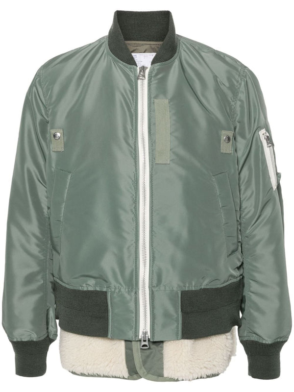 Sacai Bomber Jacket With Stitching