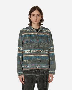 sacai Eric Haze Denim Jacket Green