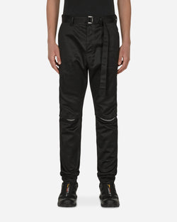 sacai Cotton Chino Knee Zip Pants Black